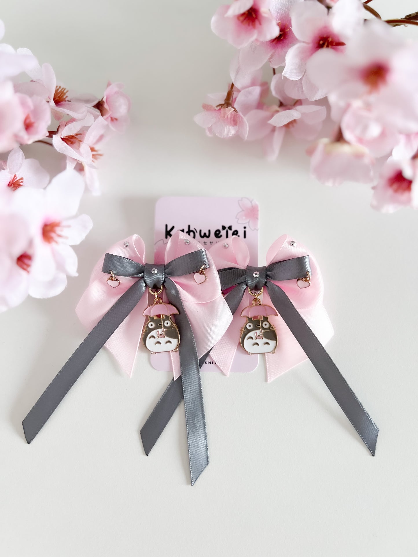 Totoro (pink) clip ins