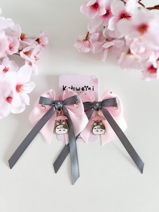 Totoro (pink) clip ins
