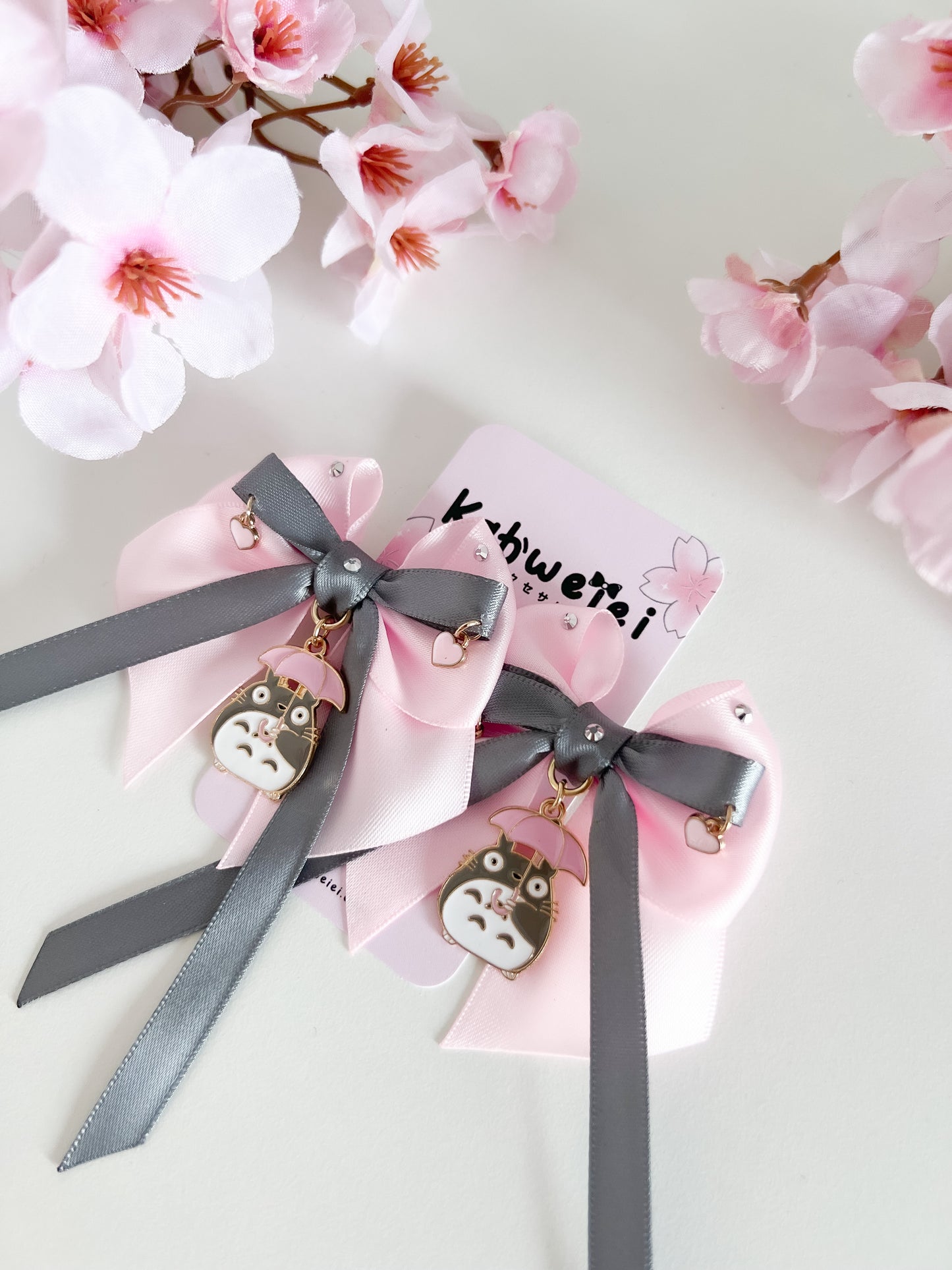 Totoro (pink) clip ins