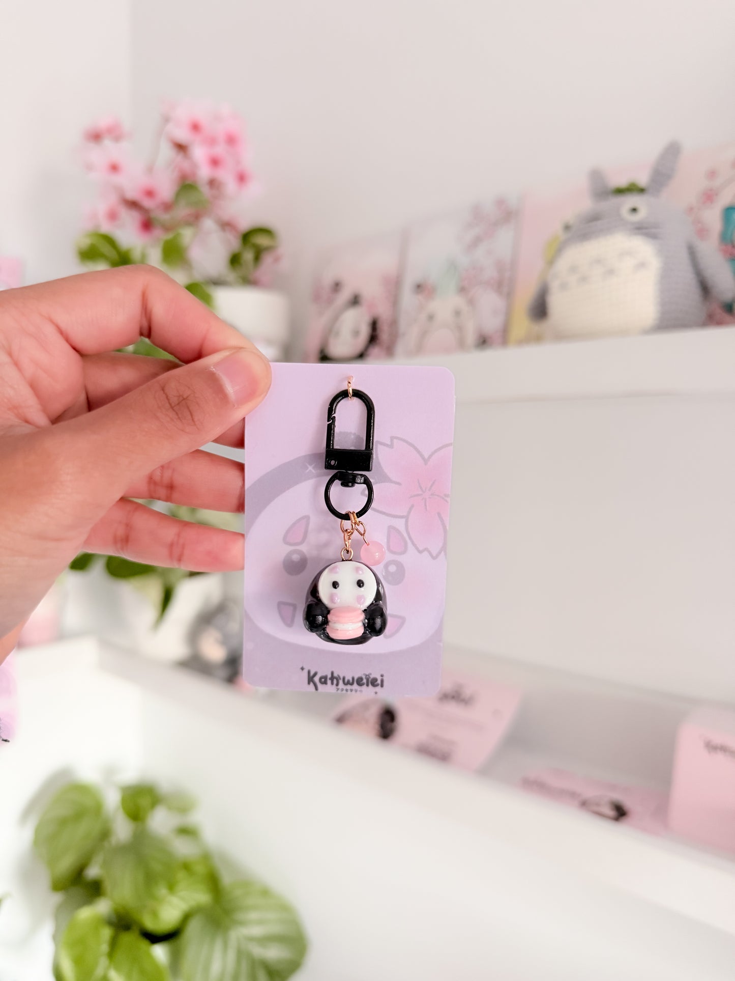 No face clay keycharm