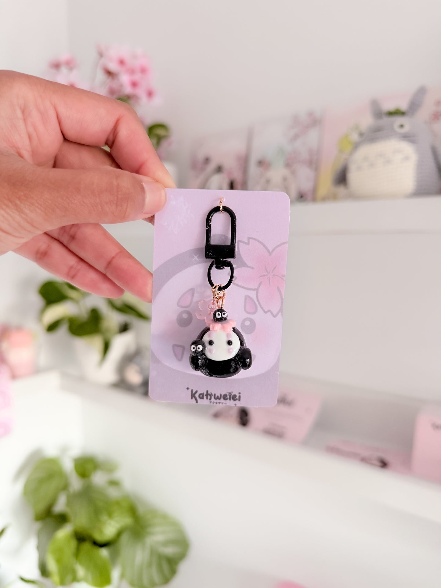 No face clay keycharm