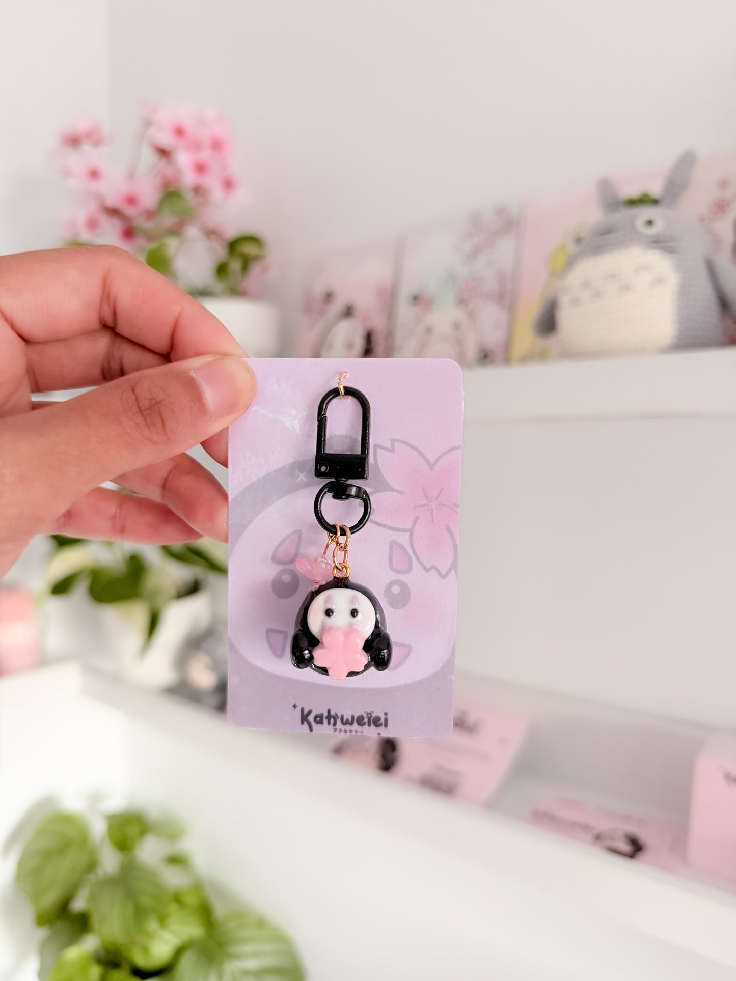 No face clay keycharm