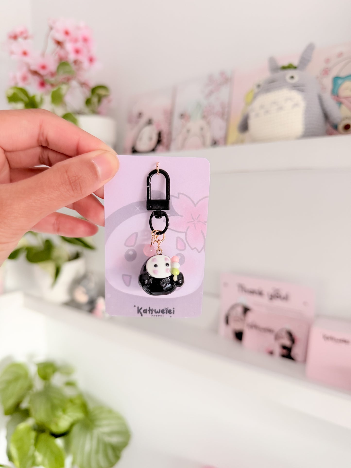 No face clay keycharm