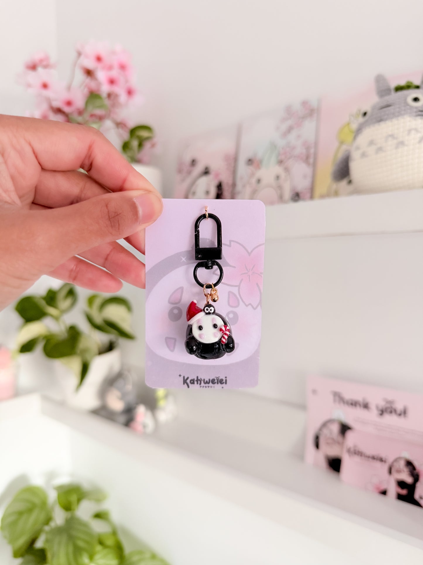 No face clay keycharm