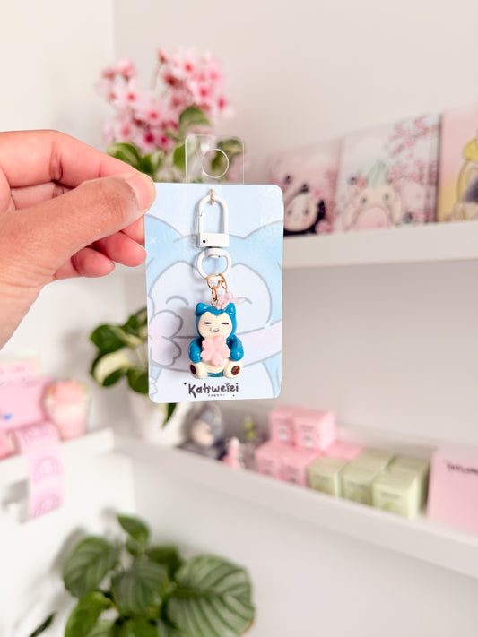 Snorlax clay keycharm