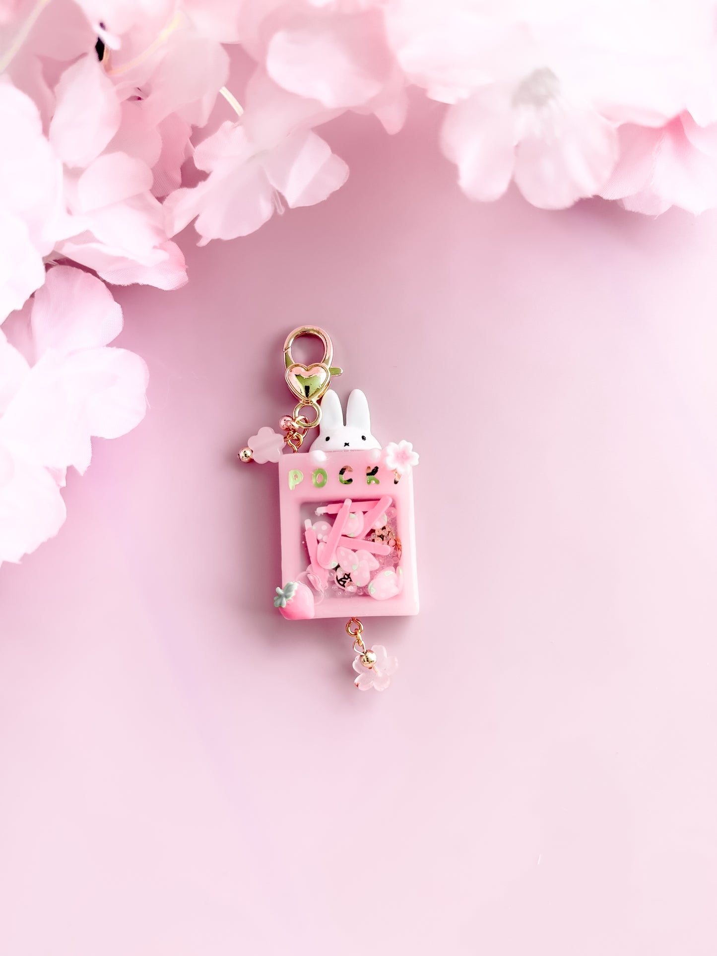 Miffy Pocky shaker resin keyring