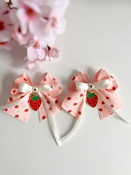 Strawberries & Cream matching clip ins