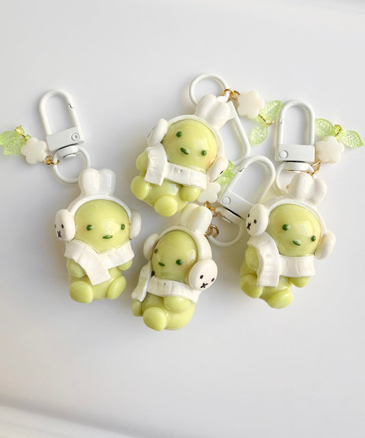 Smiski x Miffy headphones claycharm