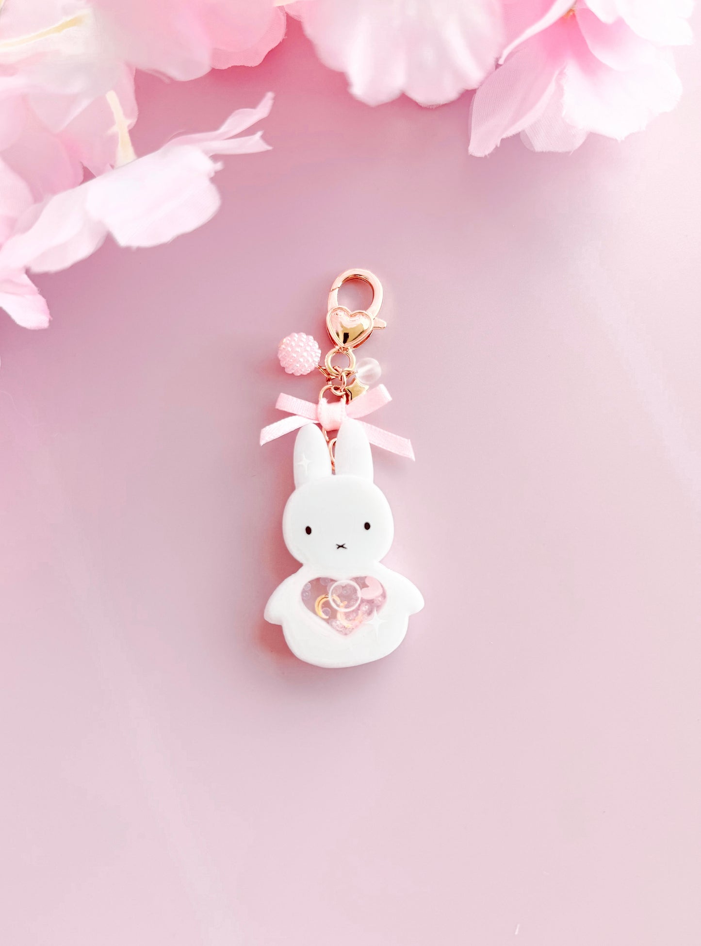 Love Miffy shaker resin keyring