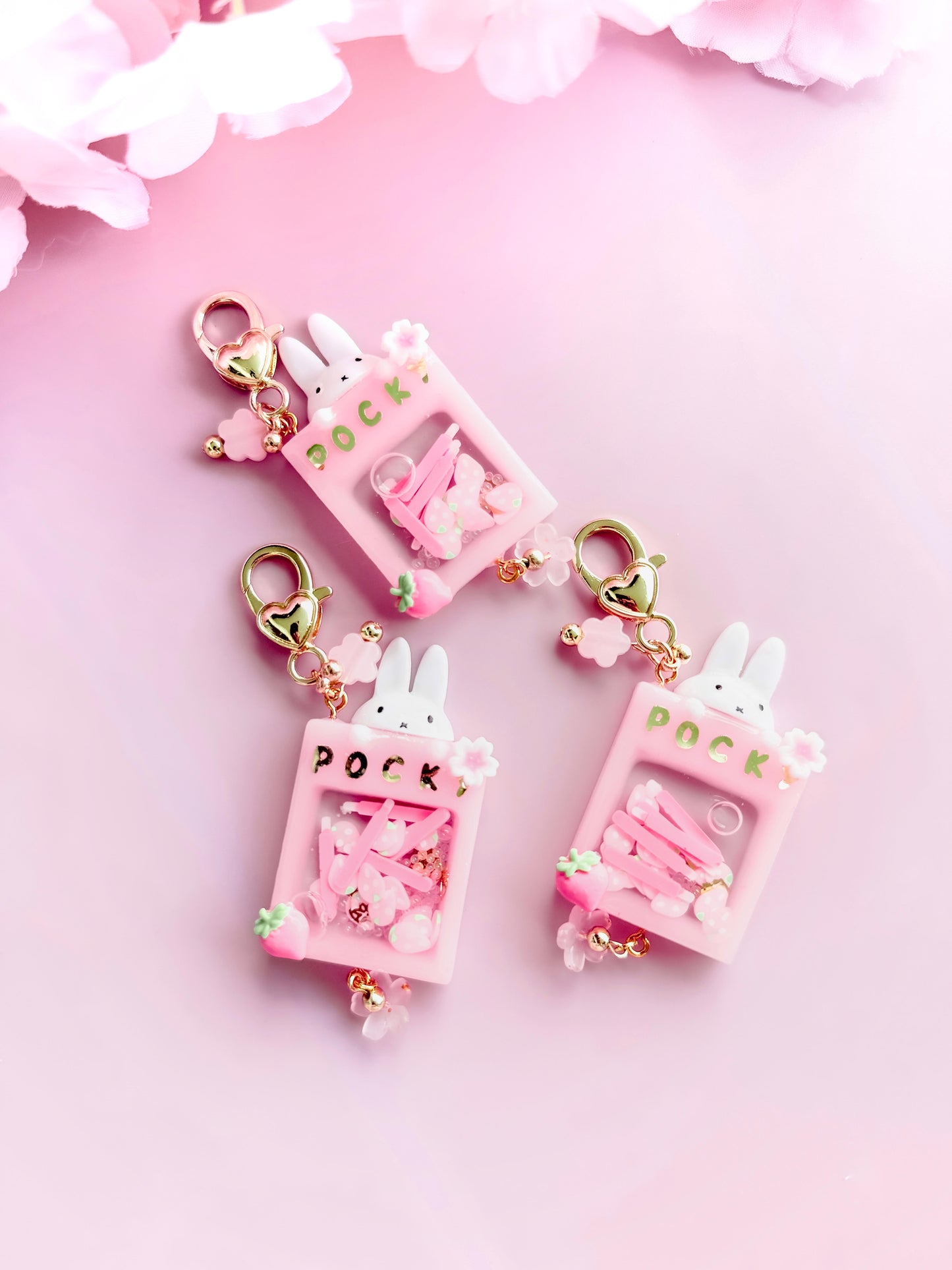 Miffy Pocky shaker resin keyring