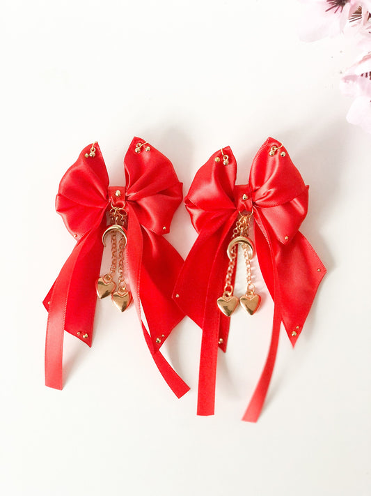 Sweet Love matching clip ins - RED